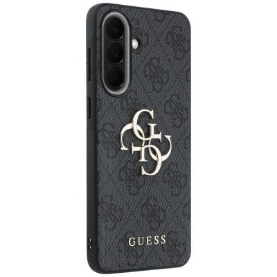 4. Guess Leather 4G Metal Logo Case for Samsung Galaxy A57 5G - Black