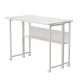 Maclean folding desk/table, white, mobile, 100x58cm, max. 50kg, MC-126 W