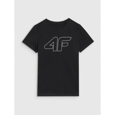 5. Girls' regular printed T-shirt 4F 4FJWSS25TTSHF2176-20S