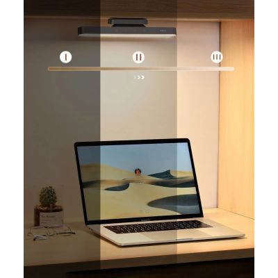 18. Baseus Magnetic LED Bedside Lamp Under Cabinet Lamp for Home Kitchen Room Gray (DGXC-C0G)