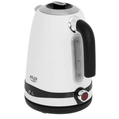 7. Electric kettle with temperature regulation ADLER AD 1295w white