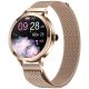 VELTORI VT340-1 Women's Smartwatch Gold Bracelet + Pink Silicone Strap