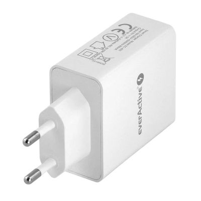 4. EVERACTIVE 4XUSB 5A WALL CHARGER - WHITE SC-400