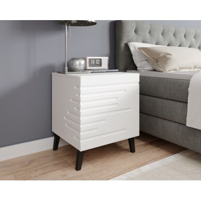 3. NOVA bedside table 44x40x52 white matt