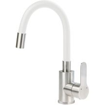 Washbasin tap with a curved spout