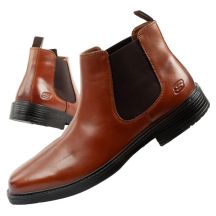 Skechers men's shoes Chelsea boots Miller-Boris elegant leather brown