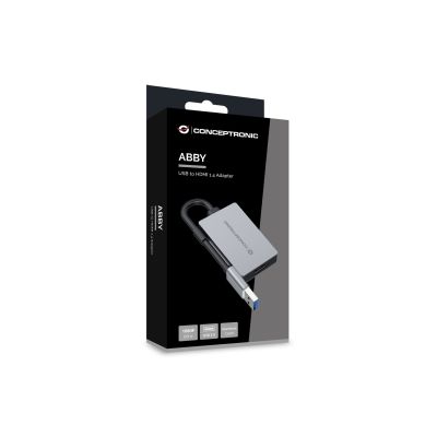 6. Conceptronic ABBY22G external usb graphics card 1920 x 1080 px Gray