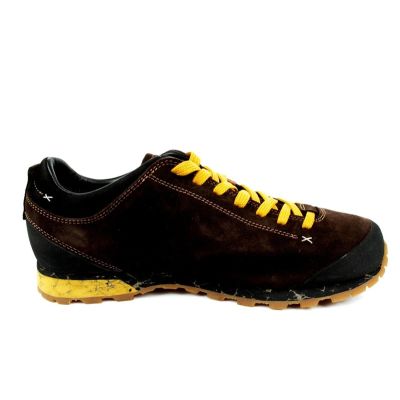 4. AKU Bellamont III Suede GTX Hiking Shoes - Brown/Yellow