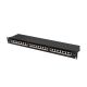 3. LANBERG PATCH PANEL 24 PORT 1U 19" CAT.6A FTP BLACK PPSA-1024-B