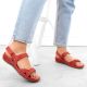 13. Red Velcro leather sandals W Helios 205