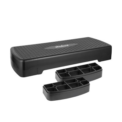 3. Rebel Active Step for Aerobics and Fitness, 2 Steps, 68cm, Black RBA-3228-BK