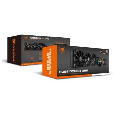 3. COUGAR Poseidon-GT 360 CPU Water Cooler, ARGB