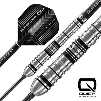 2. Harrows SUPERGRIP QP TAPERED 90% steeltip darts