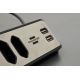 3. Brennenstuhl table socket 1 pc silver, protective contact 1 pc.