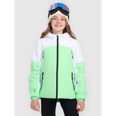 Ski jacket 8000 membrane for girls 4F 4FJRAW25TTJAF1037-42N