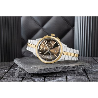 6. Men's Watch Emporio Armani Dario Chronograph AR80084SET + BOX