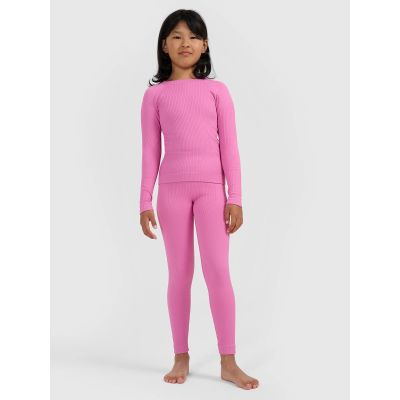 4. Girls' seamless thermal underwear set 4F 4FJRAW25USEAF264-55S