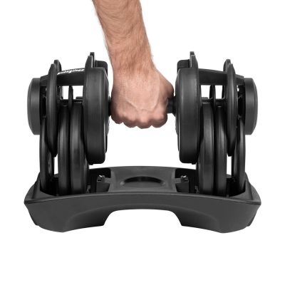19. Cast iron adjustable dumbbell 24 kg REBEL ACTIVE