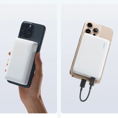 5. Cuktech WPB100N 20W 10000mAh Magnetic Power Bank with Stand - White