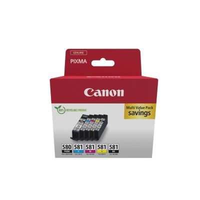Canon 2078C007 ink cartridge 5 pcs. Original Black, Blue, Cyan, Magenta, Yellow