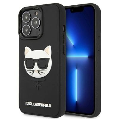 Karl Lagerfeld 3D Rubber Choupette Case for iPhone 13 Pro / iPhone 13 - Black