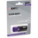 3. Emtec Click Easy USB Flash Drive 128GB USB Type-A 3.2 Gen 1 (3.1 Gen 1) Black, Purple