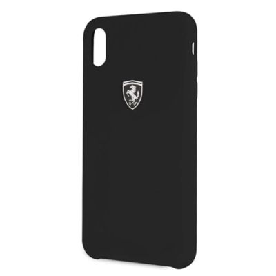 3. Ferrari Hardcase FEOSIHCI65BK iPhone Xs Max black/black Silicone Off track