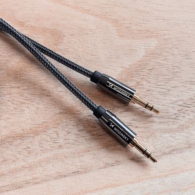 11. Wozinsky universal mini jack cable 2x AUX cable 1.5 m black