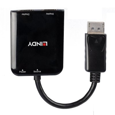 3. Lindy 38430 DisplayPort 21600 Mbit/s Hubs and Concentrators Black