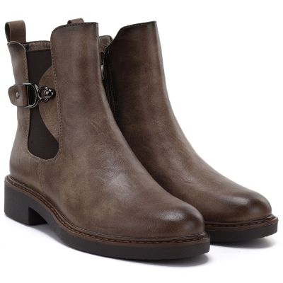 3. Women's ankle boots, insulated, brown, M.Daszyński SA252-7