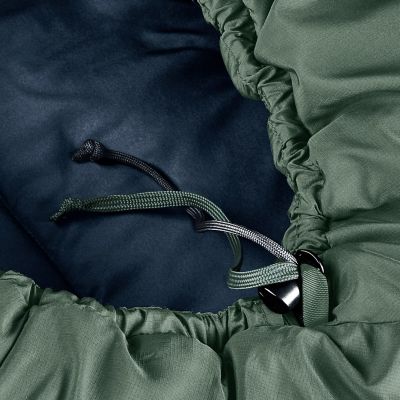 5. Deuter Orbit EL 0C/32F Adult Mummy Sleeping Bag Fabric, Polyethylene Sulfone (PES), Ripstop Green