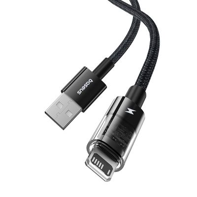 2. Baseus Gem Cable USB Type A to iPhone 2.4A 1m (Black)