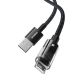 2. Baseus Gem Cable USB Type A to iPhone 2.4A 1m (Black)