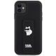 3. Karl Lagerfeld Gripstand Saffiano Choupette Pins Case for iPhone 11 / Xr - Black