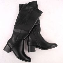 Women’s Black Heeled Insulated Boots Jezzi MR2481-3