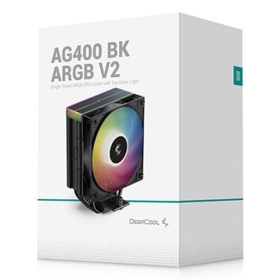 6. DeepCool AG400 BK ARGB V2 Cooler