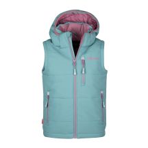 Kamizelka ocieplana dziecięca dla chłopca/dziewczynki Trollkids Kids Narvik Vest XT glacier green/orchid (730-325)