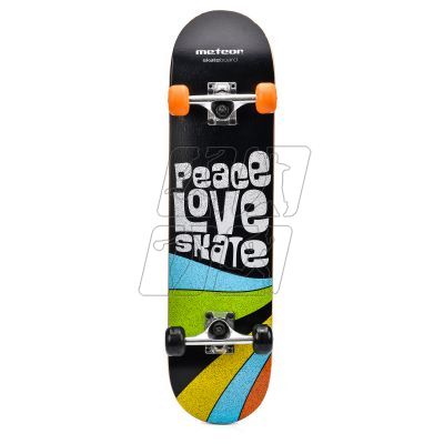 3. METEOR SKATEBOARD WOODEN PEACE green