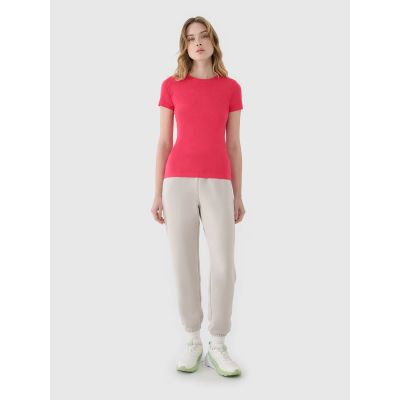 5. Women's 4F slim T-shirt with modal 4F 4FWSS25TTSHF1995-54S