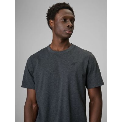 3. Men's regular plain T-shirt 4F 4FRMM00TTSHM4192-23M