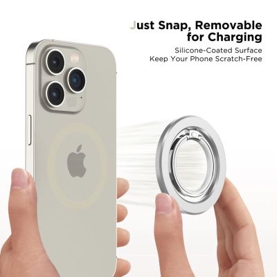 4. Tech-Protect MMR300 magnetic holder/ring with MagSafe - silver