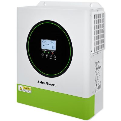 Qoltec Hybrid Off-Grid Solar Inverter 3500W | 100A | 24V | MPPT | BMS | Wi-Fi option | Sinus | Power factor 1.0