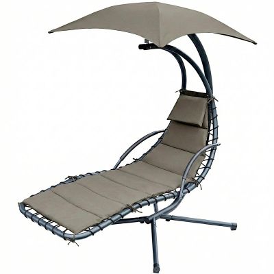 17. SWING ROCKING CHAIR WITH UMBRELLA LISBON DARK GREY
