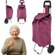 2. TROLLEY SHOPPING BAG ON WHEELS WITH FRAME 33L RED