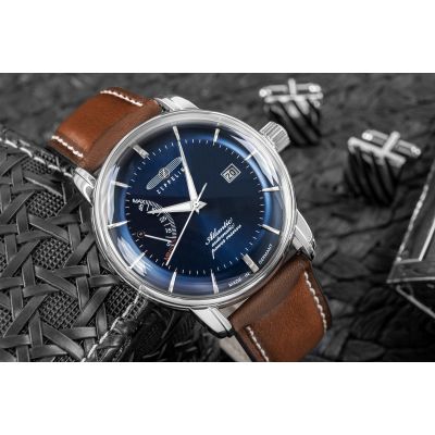 5. Men's Watch ZEPPELIN Atlantic Automatic Power Reserve 8462-3 + BOX