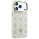 4. Guess Peony 4G Small Logo MagSafe case for iPhone 17 Pro / 18 Pro - beige