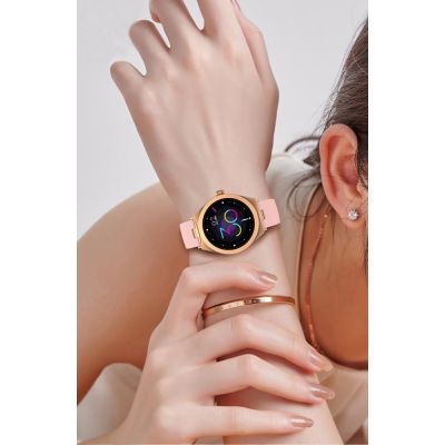6. Smartwatch Gravity Rose Gold Pink GT25-2