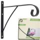 METAL PLANT HANGER CLASSIC SIMPLE BLACK 26X28CM KINZO