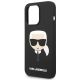 6. Karl Lagerfeld Silicone Karl`s Head Case for iPhone 14 Pro Max - Black