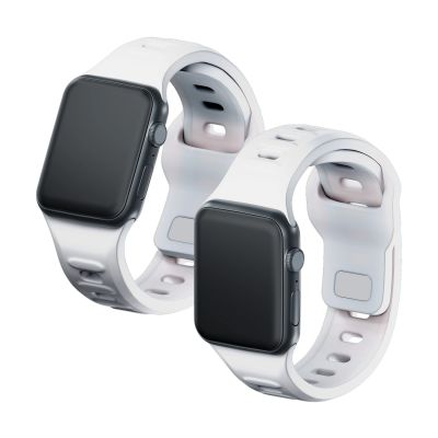 7. 3mk Silicone Watch Strap for Apple Watch 38 / 40 / 41 mm - white